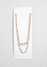 Gold Layered Heart Charm Necklace